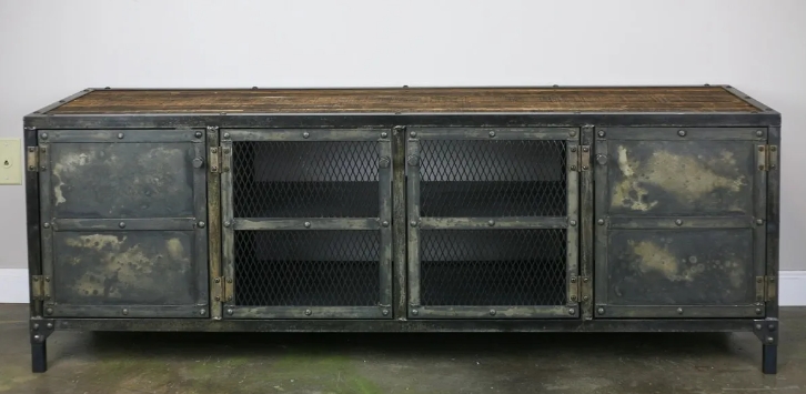 Industrial chic credenza