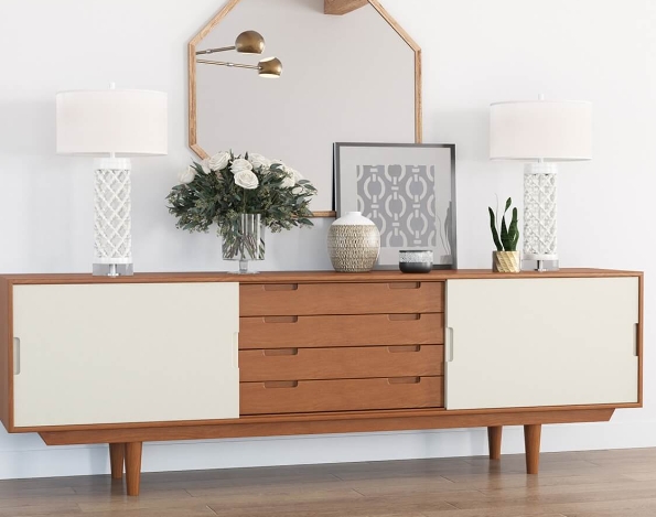 Two-tone credenza