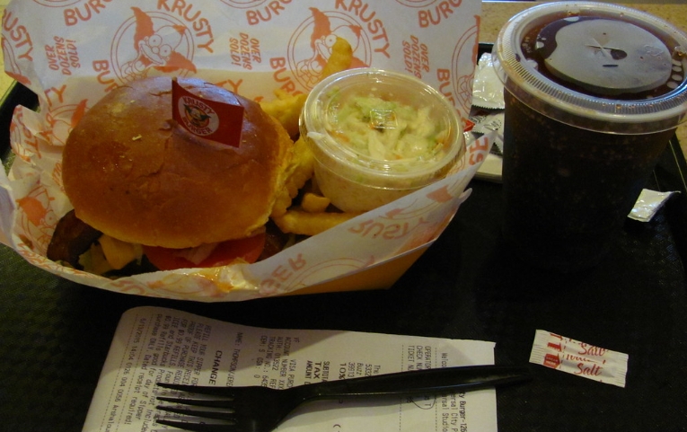 krusty burger universal studios hollywood