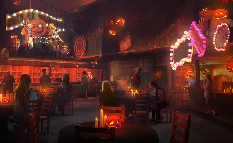 haunted house themed restaurant