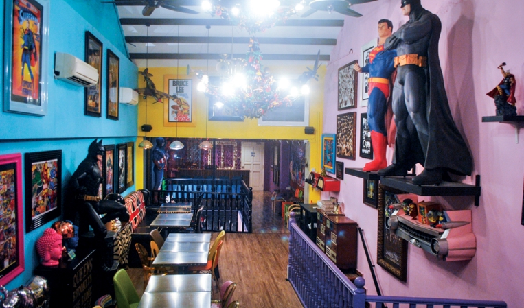 marvel themed cafe