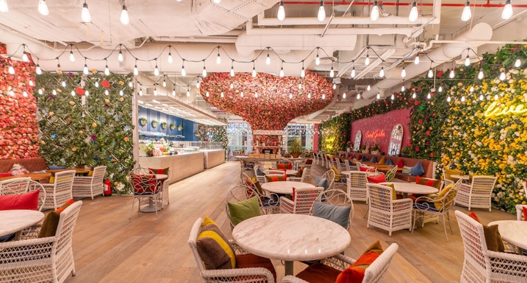 flower themed restaurant