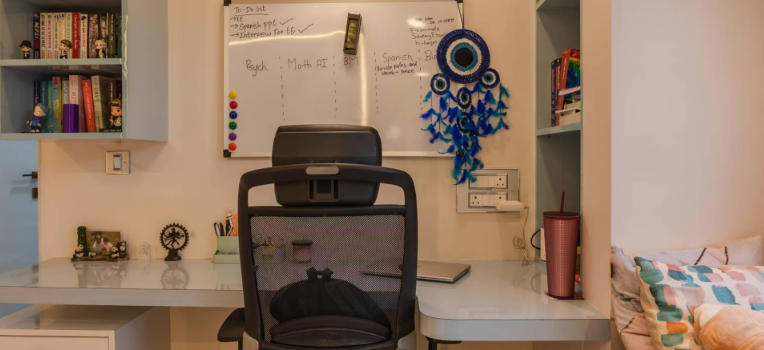 Minimalist Study Room Filing Systems