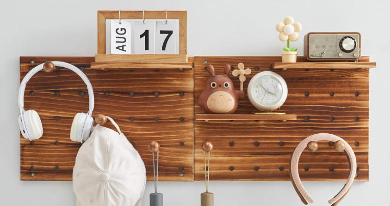 Wall Hooks and Pegboards in Minimalist Study Rooms