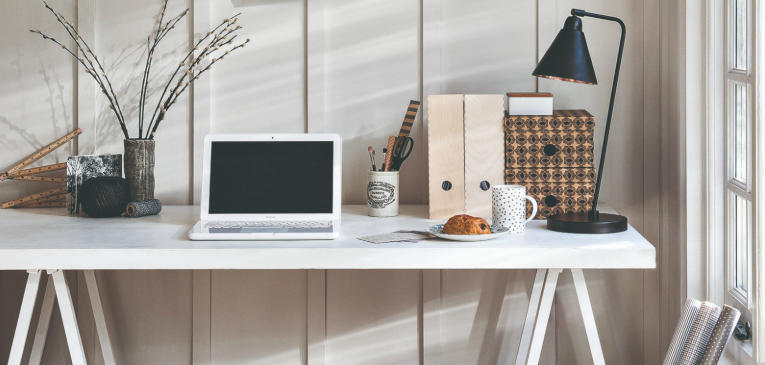 Under-Desk Storage for Minimalist Study Spaces