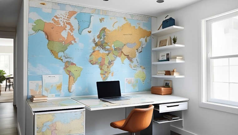 Minimalist Study Space for Reading and Writing