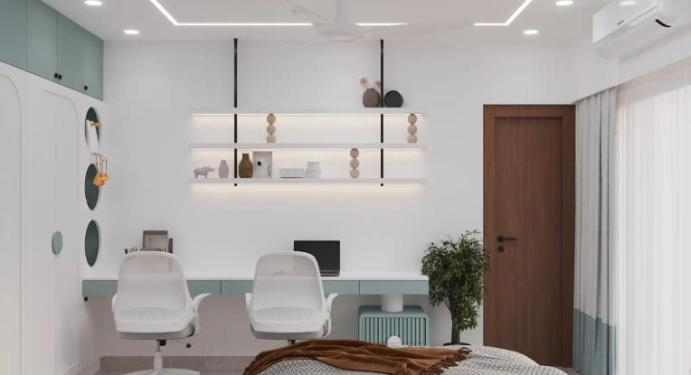 Minimalist Study Room Storage Solutions