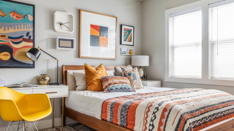 Creating a Minimalist Study Space in a Bedroom