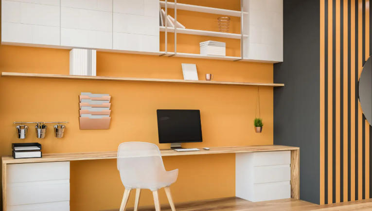 Floating Cabinets for Minimalist Study Rooms