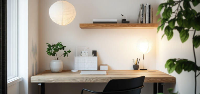 Neutral Color Palettes for Minimalist Study Rooms