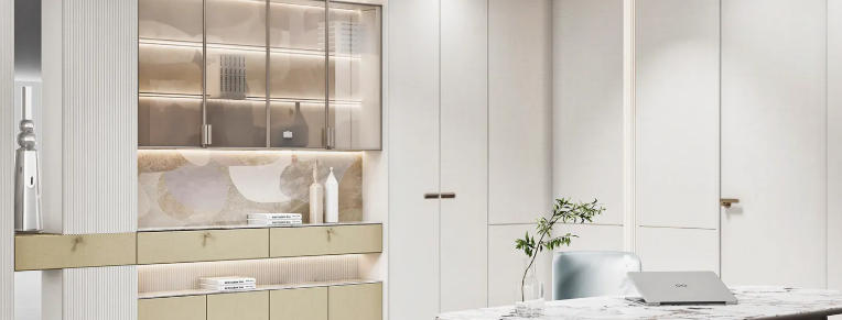White and Wood Minimalist Study Room Ideas