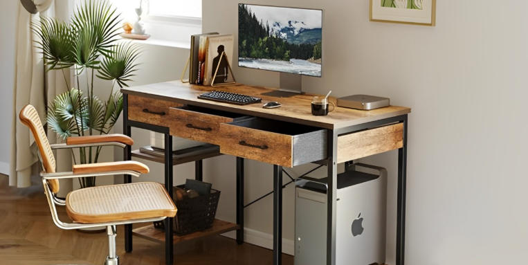 Minimalist Study Room with Inspirational Quotes