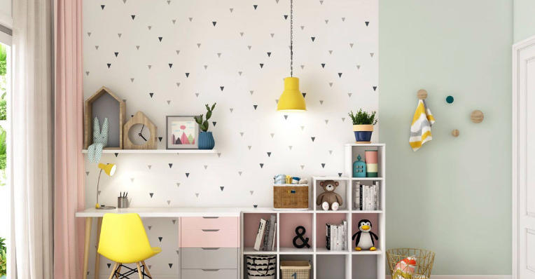 Minimalist Study Room with Adjustable Lighting