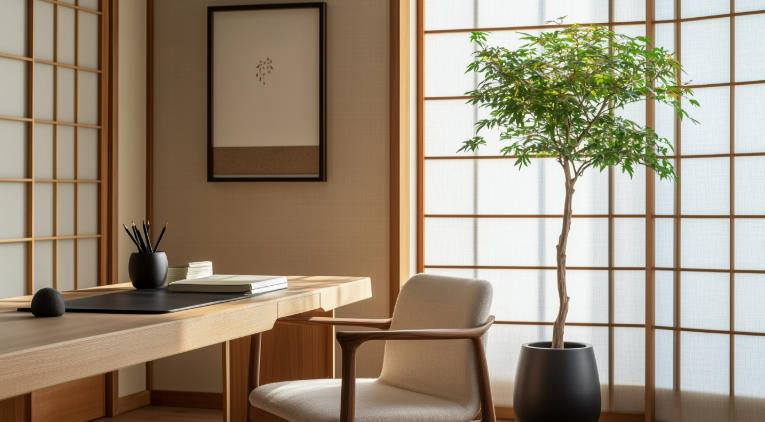 Minimalist Study Room for Couples