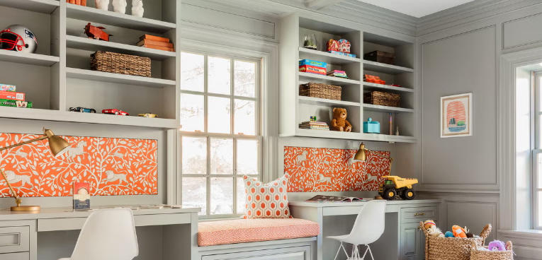 Minimalist Study Room with DIY Furniture