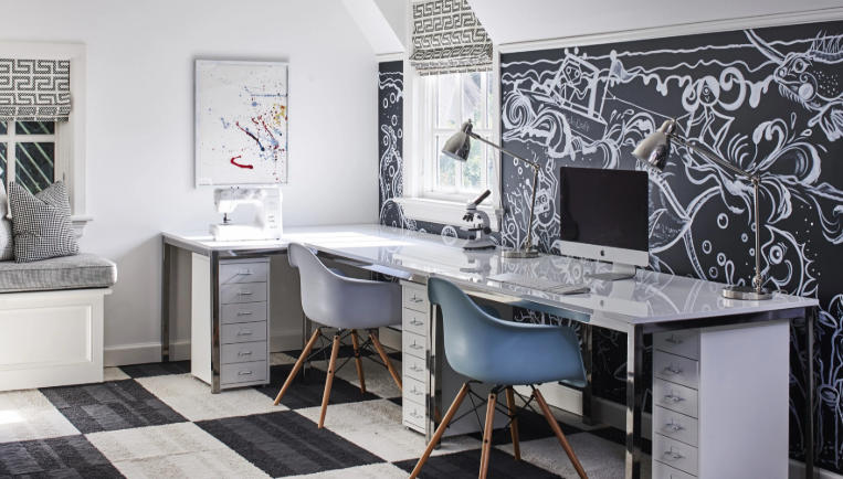 Minimalist Study Room for Homeschooling