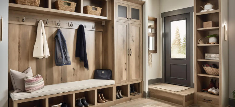 Rustic Shoe Storage Benches for Organized Entryways