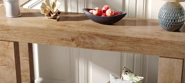 Rustic Brown Console Tables for Warm Interiors