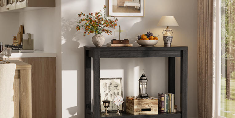 Small Rustic Console Tables for Compact Homes