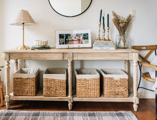 Rustic Entrance Table Designs for Warm Welcomes