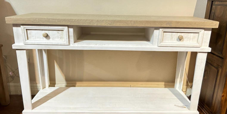 Distressed Console Tables with Drawers for Storage