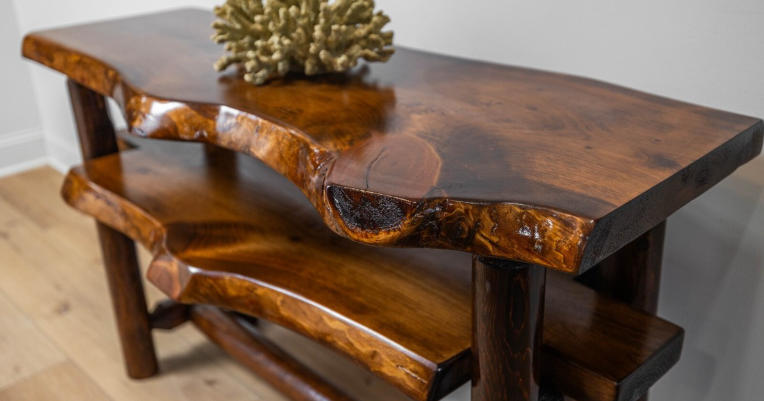 Rustic Timber Console Tables for Natural Interiors
