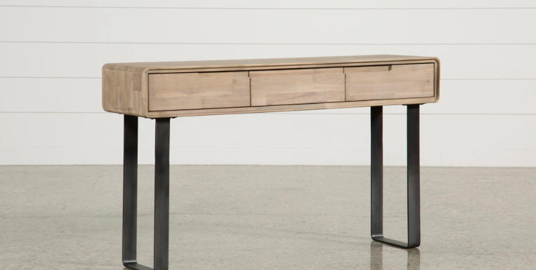Slim Rustic Console Tables for Minimal Entryways