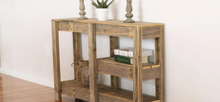 Narrow Rustic Entryway Tables for Compact Areas