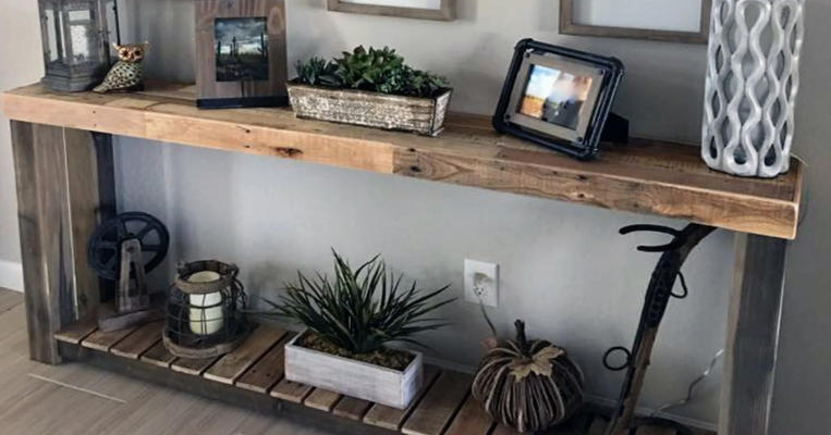 Rustic Console Tables with Hairpin Legs for Modern Touch