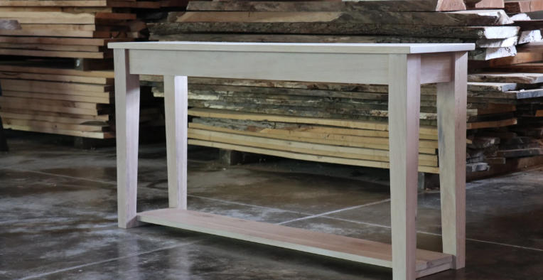 Rustic Natural Wood Console Tables for Organic Looks