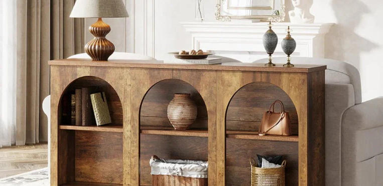 Rustic Skinny Console Tables for Minimalist Homes