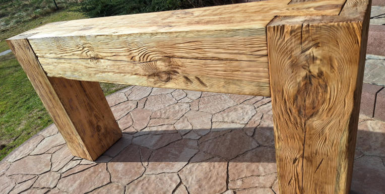 Chunky Rustic Console Tables for Bold Statements