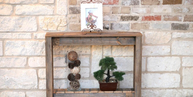Rustic Slim Console Table Designs