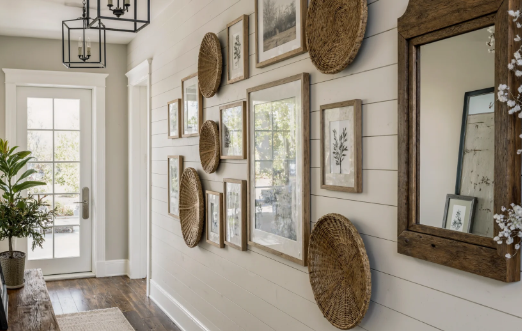 Warm Wall Decor Concepts for Entryways
