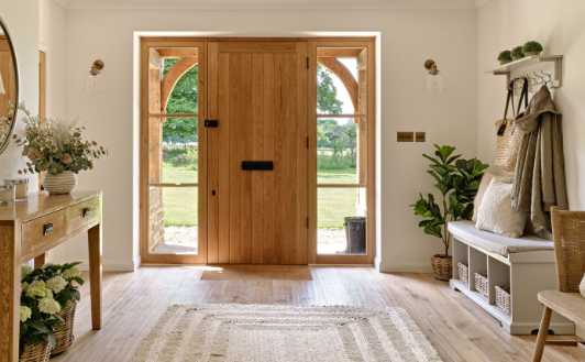 Cozy Entryway Decor That Highlights Natural Materials