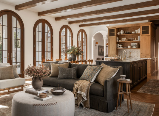 Cozy Entryway Decor Using Soft Camel Tones