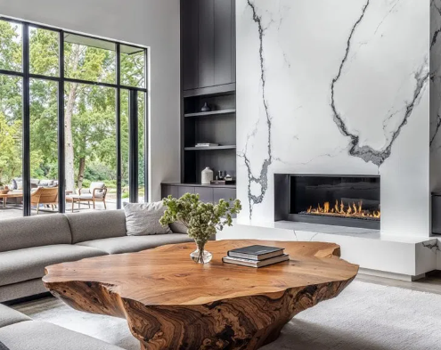 Warm Entryway Concepts with Organic Shapes