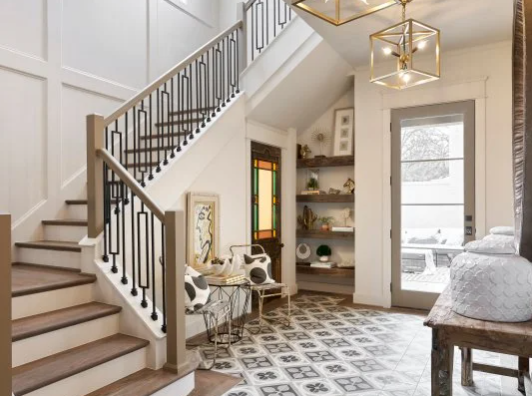 Cozy Entryway Designs Featuring Warm LED Strips