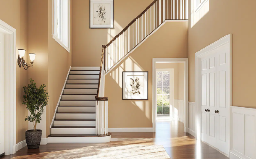 Warm Entryway Ideas Featuring Soft Tan Tones