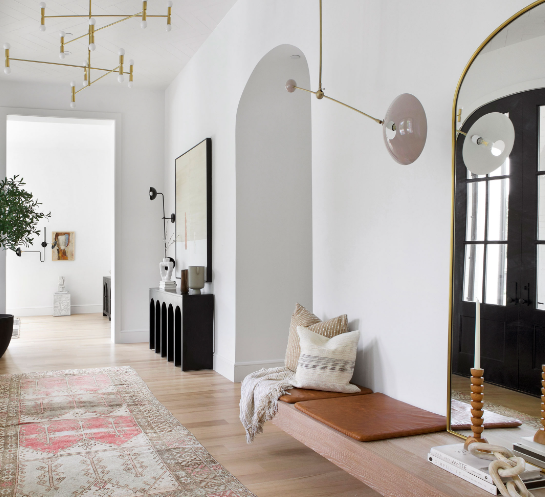 How to Make an Entryway Feel Warm with Textured Rugs