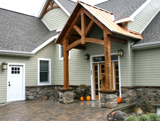 Warm Entryway Design Ideas with Natural Stone Details