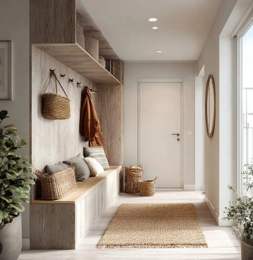 Cozy Entryway Decor with Scandinavian Elements