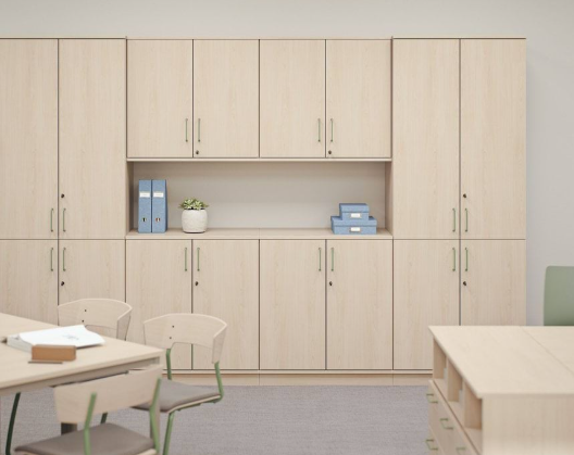 Wall-Mounted Storage Cabinets for Study Rooms