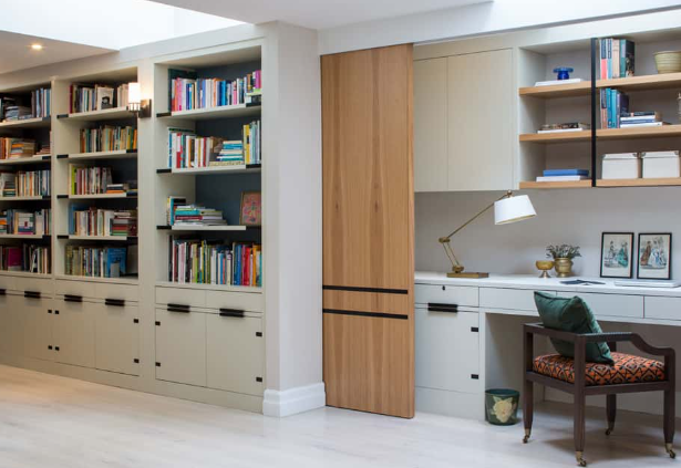 Floor-to-Ceiling Storage Cabinets for Study Rooms