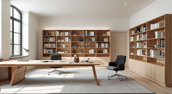 Slim Storage Cabinets for Narrow Study Rooms