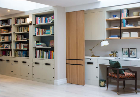 Study Room Storage Cabinets for Neutral Interiors