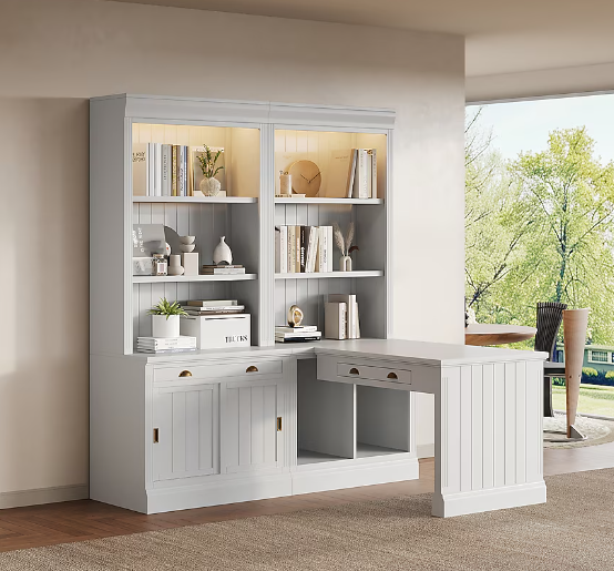 Storage Cabinets for Study Rooms with Symmetrical Design